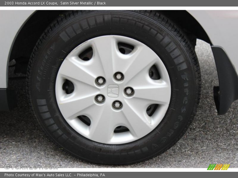 Satin Silver Metallic / Black 2003 Honda Accord LX Coupe