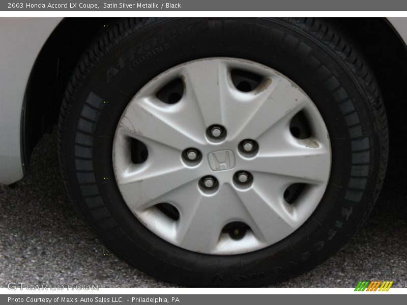 Satin Silver Metallic / Black 2003 Honda Accord LX Coupe