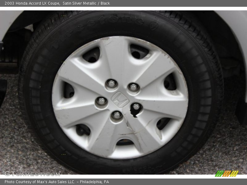 Satin Silver Metallic / Black 2003 Honda Accord LX Coupe