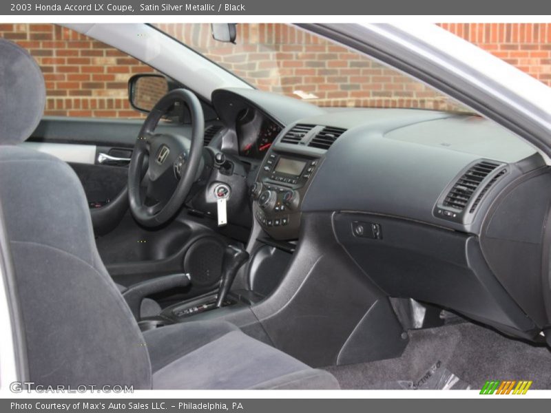 Satin Silver Metallic / Black 2003 Honda Accord LX Coupe