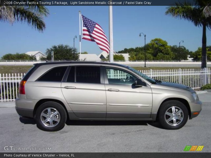 Light Sandstone Metallic Clearcoat / Pastel Slate Gray 2008 Chrysler Pacifica Touring S Package