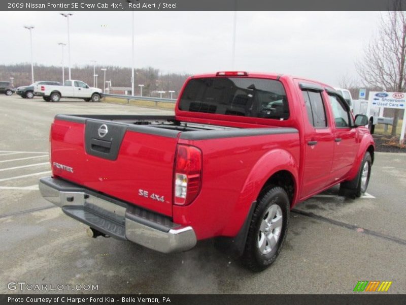 Red Alert / Steel 2009 Nissan Frontier SE Crew Cab 4x4