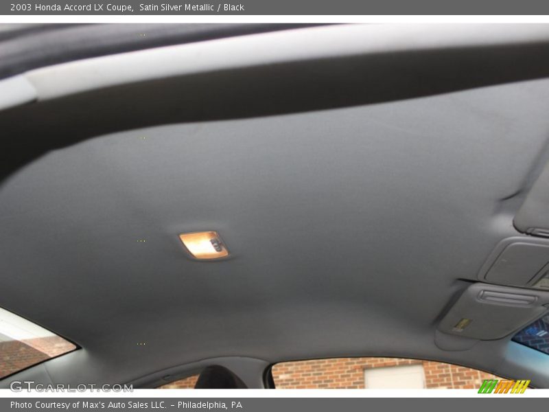 Satin Silver Metallic / Black 2003 Honda Accord LX Coupe