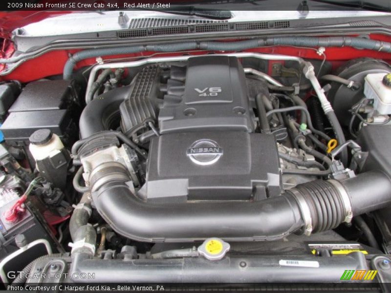 Red Alert / Steel 2009 Nissan Frontier SE Crew Cab 4x4