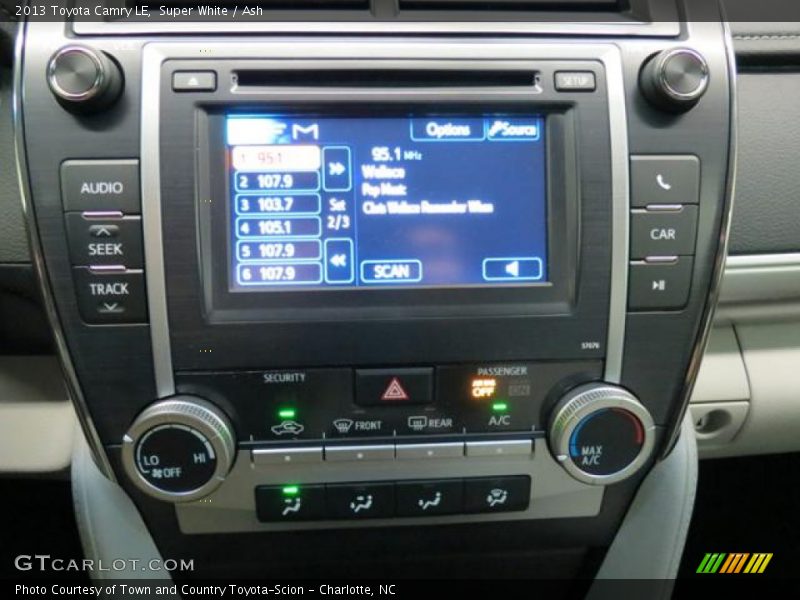 Super White / Ash 2013 Toyota Camry LE