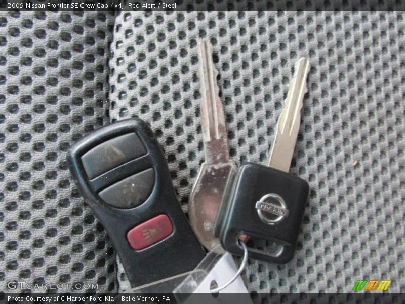 Red Alert / Steel 2009 Nissan Frontier SE Crew Cab 4x4