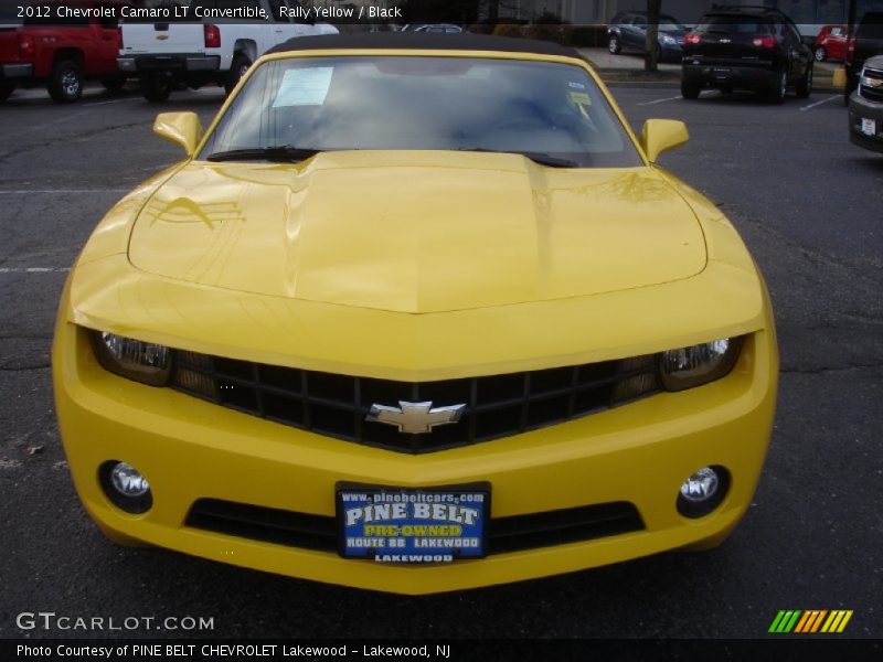 Rally Yellow / Black 2012 Chevrolet Camaro LT Convertible