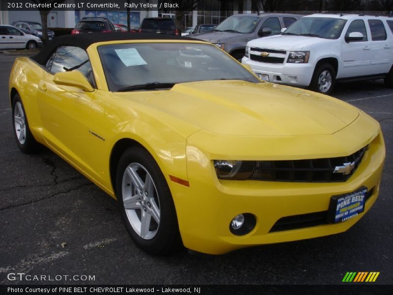 Rally Yellow / Black 2012 Chevrolet Camaro LT Convertible
