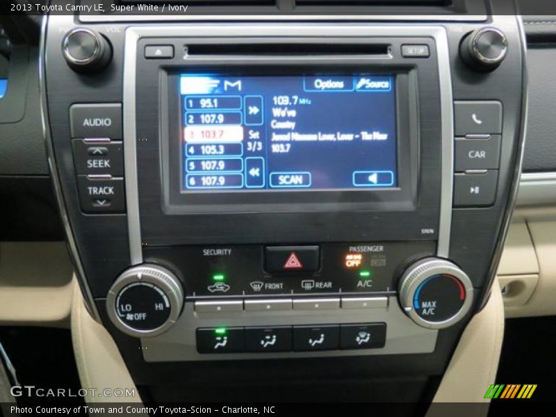 Super White / Ivory 2013 Toyota Camry LE