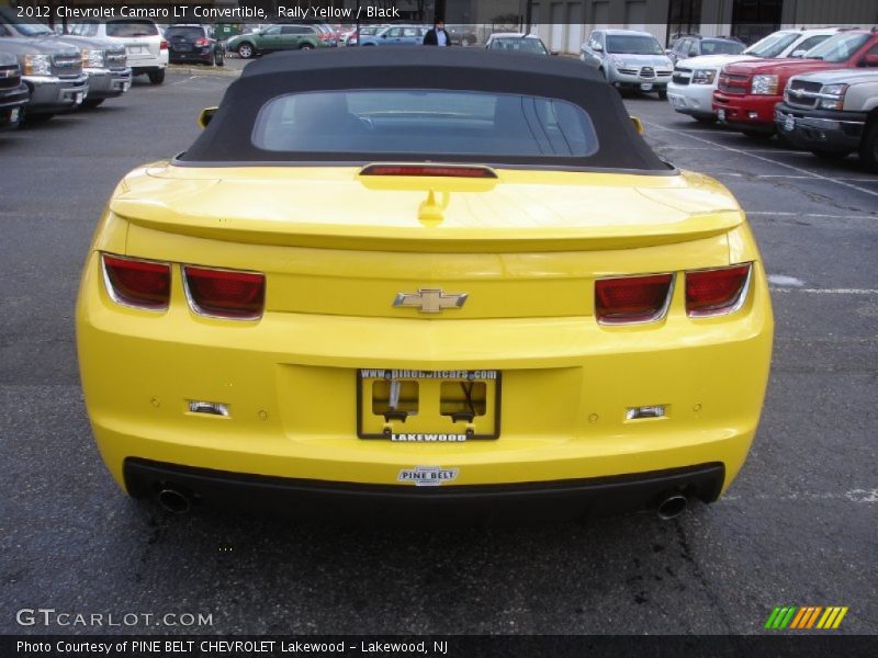 Rally Yellow / Black 2012 Chevrolet Camaro LT Convertible