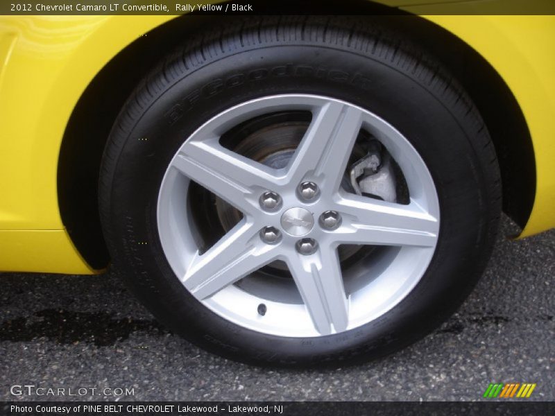 Rally Yellow / Black 2012 Chevrolet Camaro LT Convertible