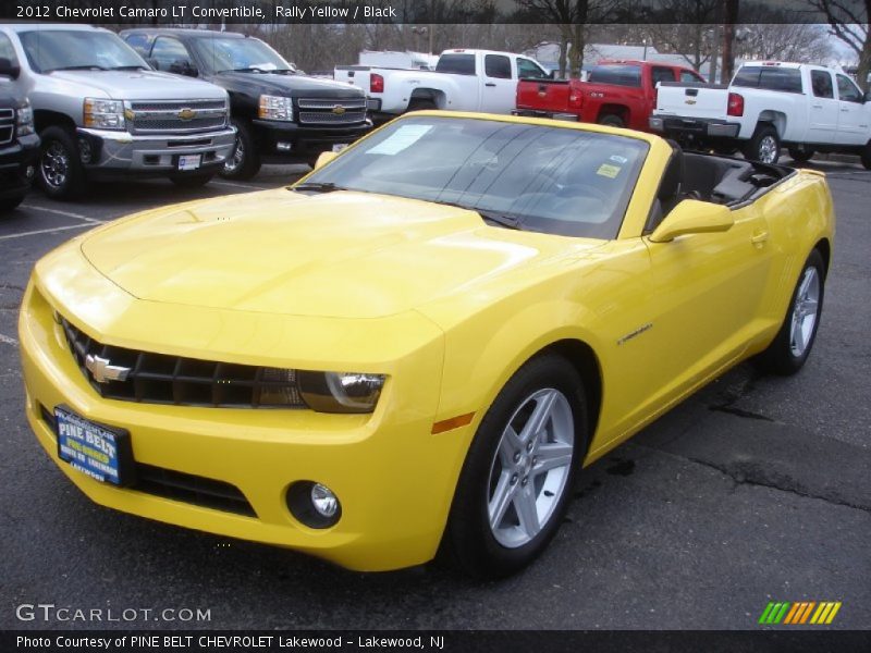 Rally Yellow / Black 2012 Chevrolet Camaro LT Convertible