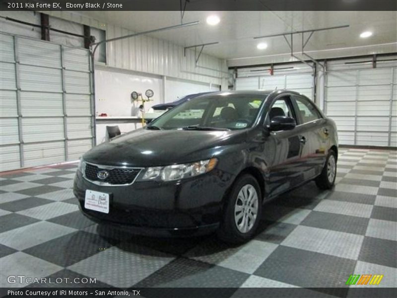 Ebony Black / Stone 2011 Kia Forte EX