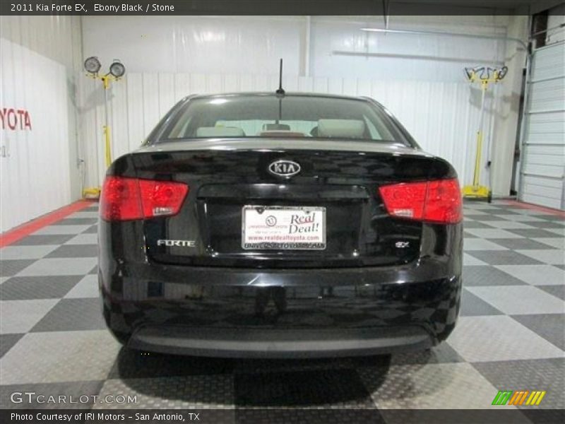 Ebony Black / Stone 2011 Kia Forte EX