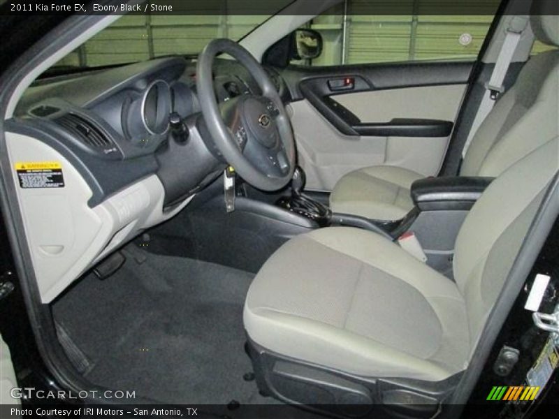 Ebony Black / Stone 2011 Kia Forte EX