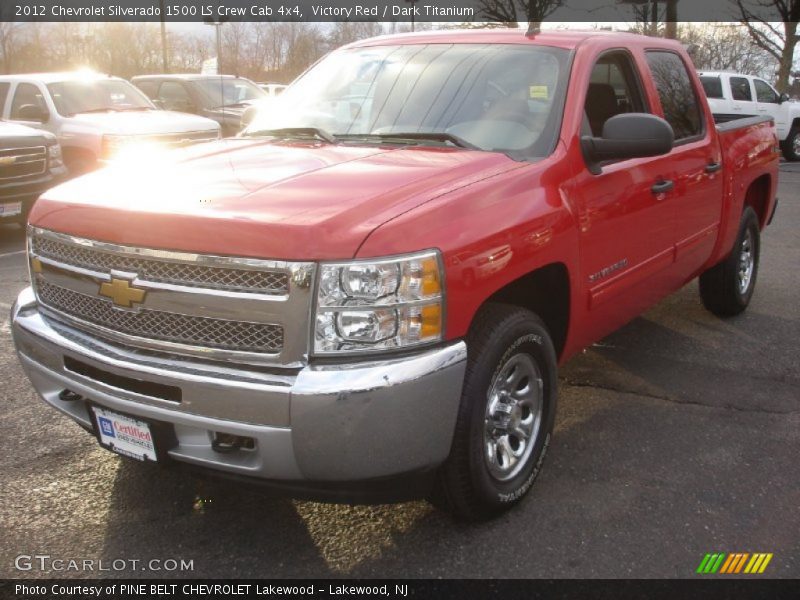 Victory Red / Dark Titanium 2012 Chevrolet Silverado 1500 LS Crew Cab 4x4