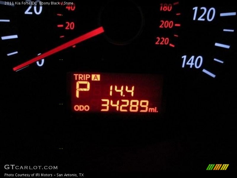 Ebony Black / Stone 2011 Kia Forte EX