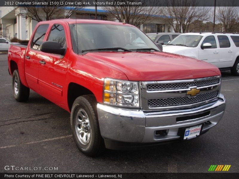 Victory Red / Dark Titanium 2012 Chevrolet Silverado 1500 LS Crew Cab 4x4