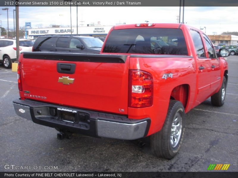 Victory Red / Dark Titanium 2012 Chevrolet Silverado 1500 LS Crew Cab 4x4