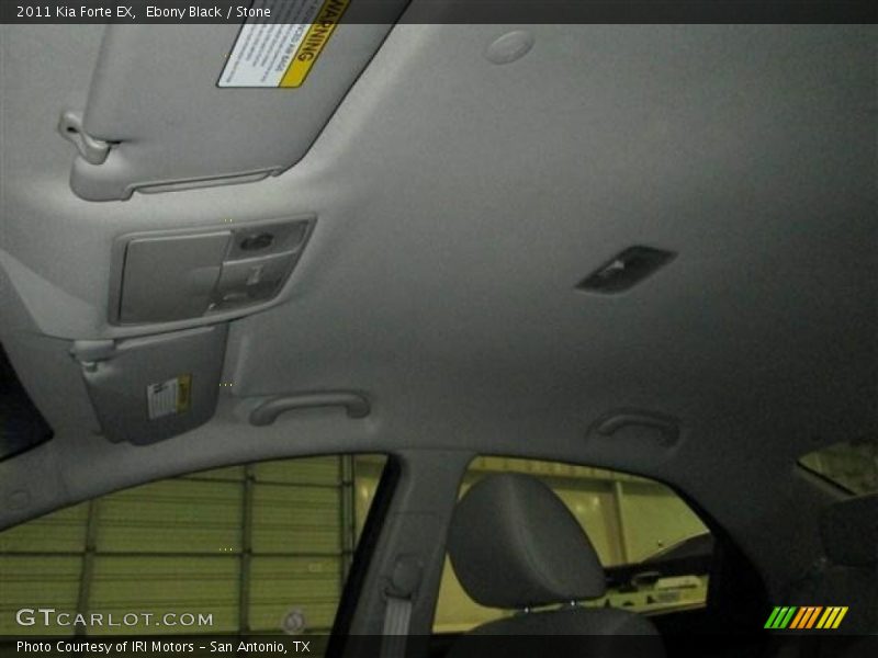 Ebony Black / Stone 2011 Kia Forte EX