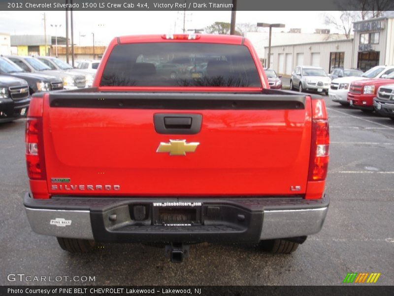 Victory Red / Dark Titanium 2012 Chevrolet Silverado 1500 LS Crew Cab 4x4