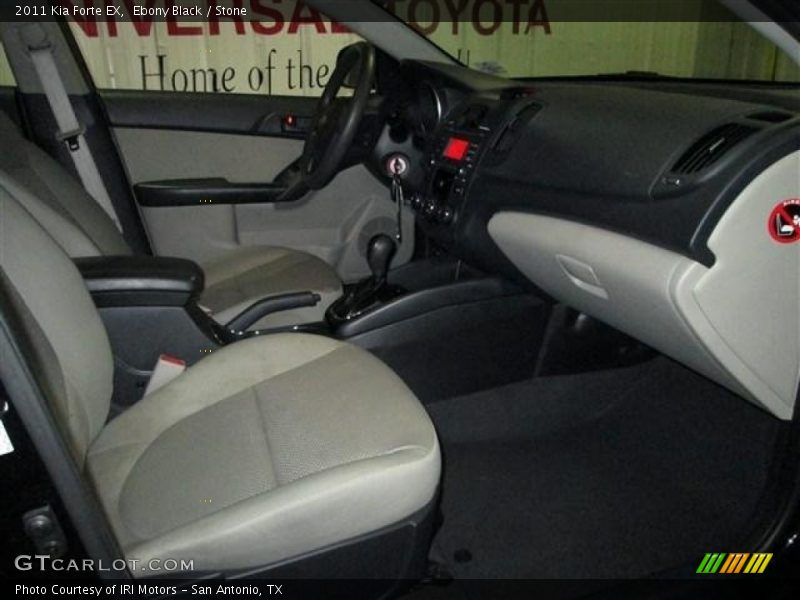 Ebony Black / Stone 2011 Kia Forte EX