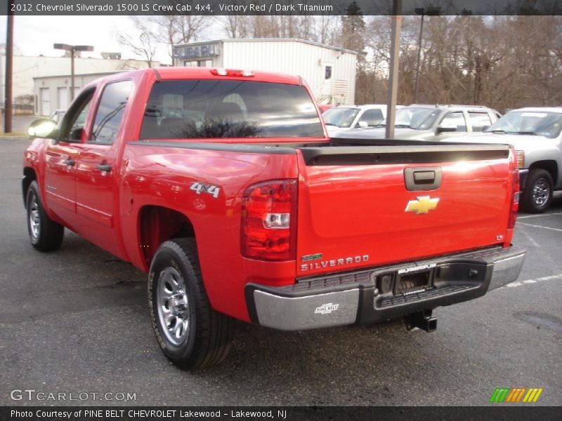 Victory Red / Dark Titanium 2012 Chevrolet Silverado 1500 LS Crew Cab 4x4