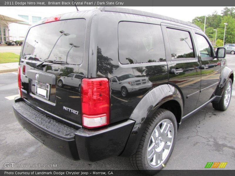 Brilliant Black Crystal Pearl / Dark Slate Gray 2011 Dodge Nitro Heat