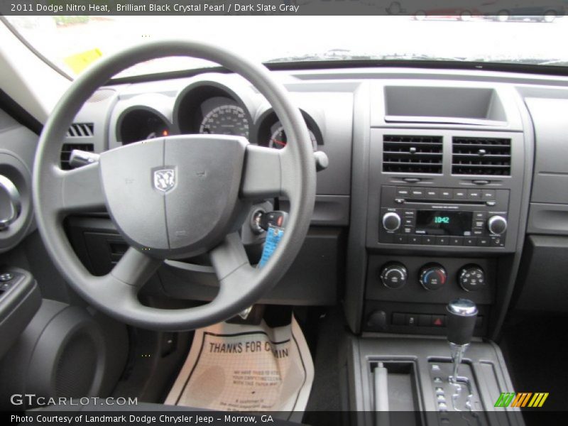 Brilliant Black Crystal Pearl / Dark Slate Gray 2011 Dodge Nitro Heat