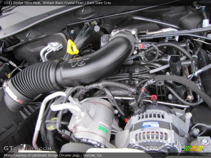 Brilliant Black Crystal Pearl / Dark Slate Gray 2011 Dodge Nitro Heat