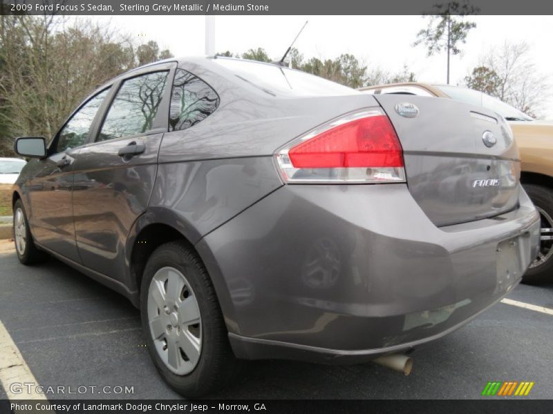 Sterling Grey Metallic / Medium Stone 2009 Ford Focus S Sedan