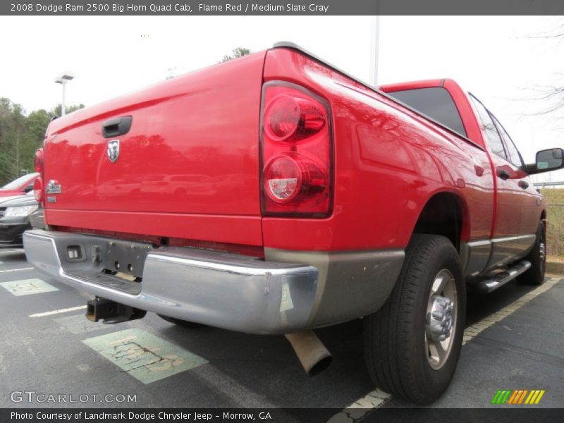 Flame Red / Medium Slate Gray 2008 Dodge Ram 2500 Big Horn Quad Cab