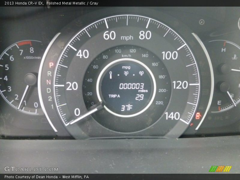 Polished Metal Metallic / Gray 2013 Honda CR-V EX