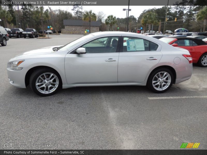 Radiant Silver Metallic / Charcoal 2009 Nissan Maxima 3.5 S