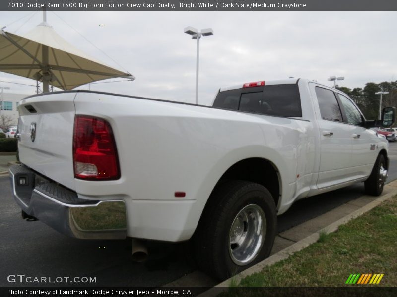 Bright White / Dark Slate/Medium Graystone 2010 Dodge Ram 3500 Big Horn Edition Crew Cab Dually