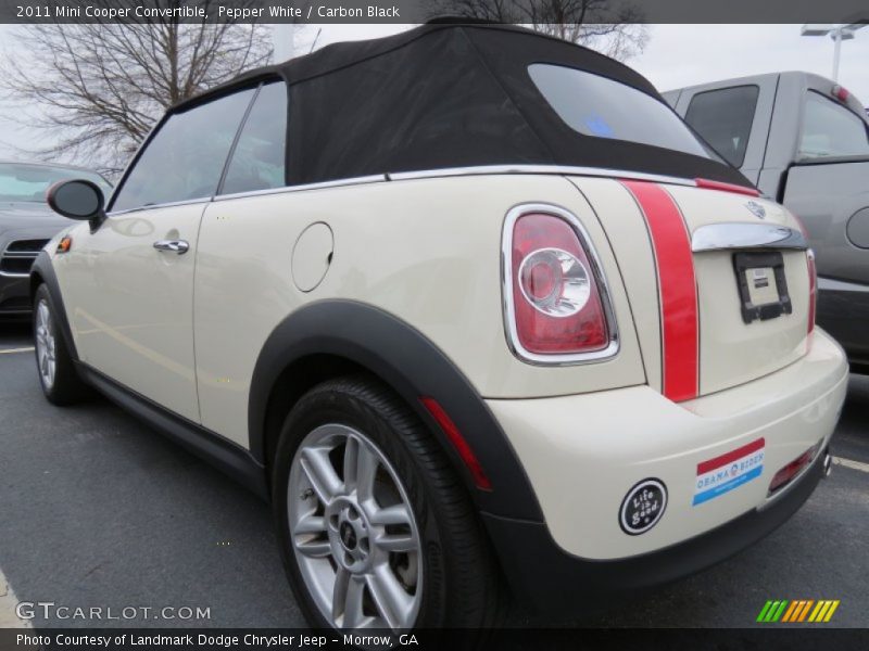 Pepper White / Carbon Black 2011 Mini Cooper Convertible