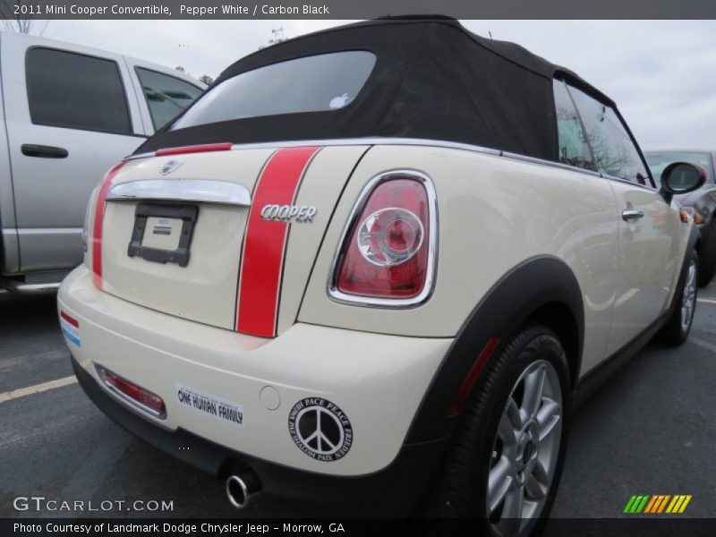 Pepper White / Carbon Black 2011 Mini Cooper Convertible
