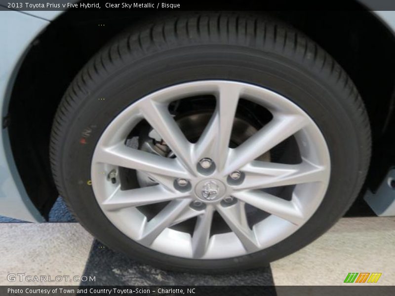 Clear Sky Metallic / Bisque 2013 Toyota Prius v Five Hybrid