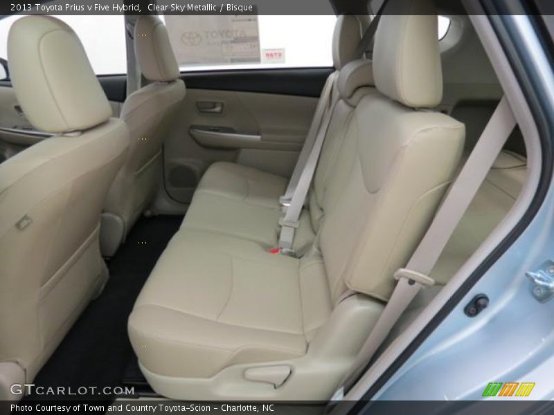 Clear Sky Metallic / Bisque 2013 Toyota Prius v Five Hybrid