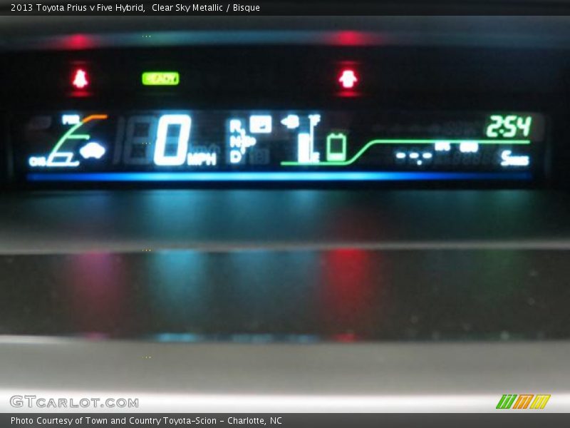 Clear Sky Metallic / Bisque 2013 Toyota Prius v Five Hybrid