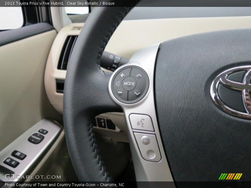 Clear Sky Metallic / Bisque 2013 Toyota Prius v Five Hybrid