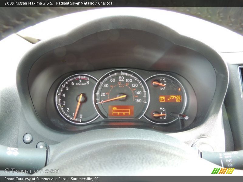 Radiant Silver Metallic / Charcoal 2009 Nissan Maxima 3.5 S