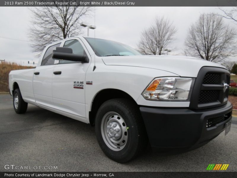 Bright White / Black/Diesel Gray 2013 Ram 2500 Tradesman Regular Cab
