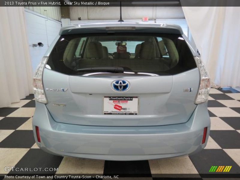 Clear Sky Metallic / Bisque 2013 Toyota Prius v Five Hybrid