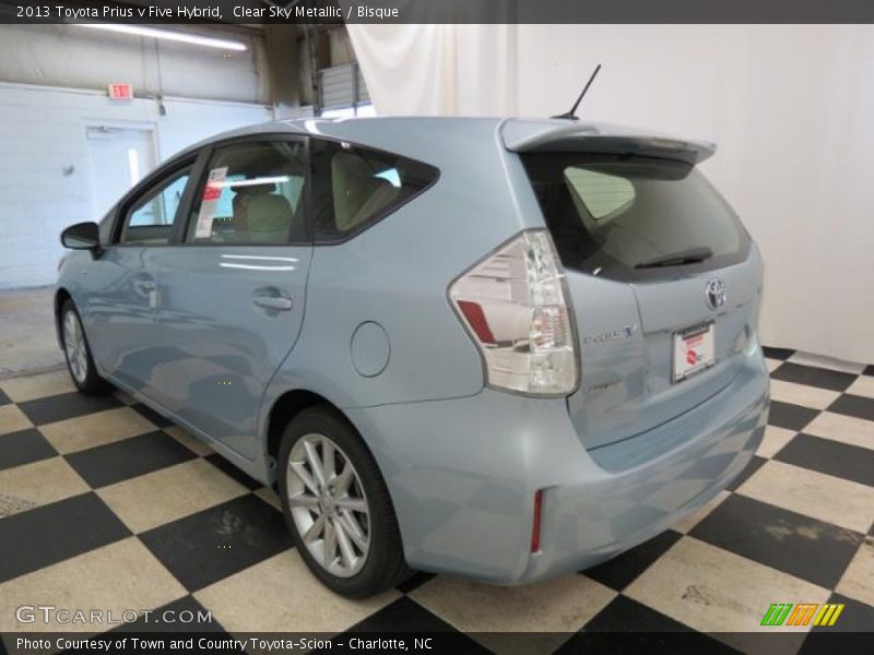 Clear Sky Metallic / Bisque 2013 Toyota Prius v Five Hybrid