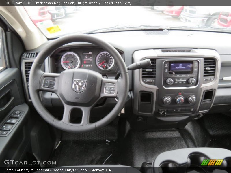 Bright White / Black/Diesel Gray 2013 Ram 2500 Tradesman Regular Cab