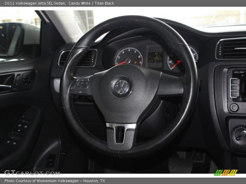 Candy White / Titan Black 2011 Volkswagen Jetta SEL Sedan