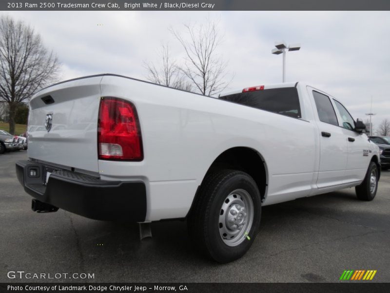 Bright White / Black/Diesel Gray 2013 Ram 2500 Tradesman Crew Cab
