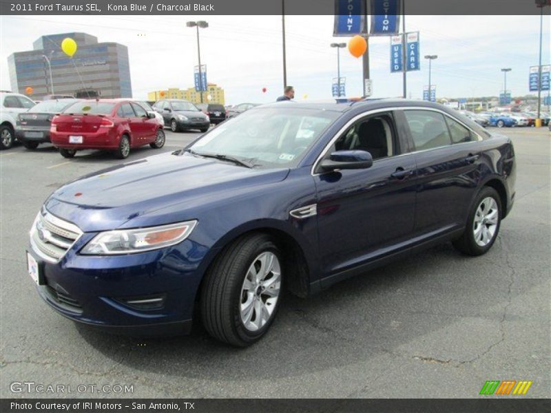 Kona Blue / Charcoal Black 2011 Ford Taurus SEL