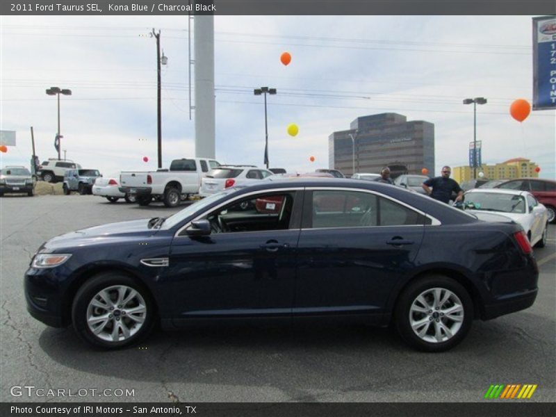 Kona Blue / Charcoal Black 2011 Ford Taurus SEL